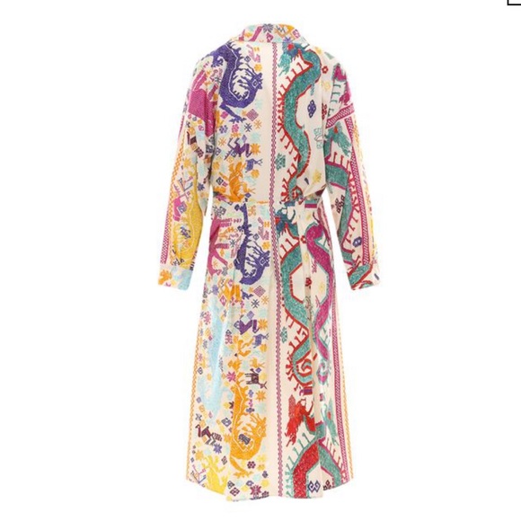 ETRO
Vulcano Print Long Sleeve Cotton Dress 46 NWT - Picture 14 of 16